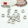 Drill Ring Spacer Round Wheel Beads Loose Diy Bracelet Necklace Beaded Jewelry