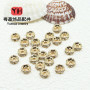Drill Ring Spacer Round Wheel Beads Loose Diy Bracelet Necklace Beaded Jewelry