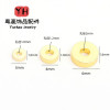 Color-preserving 14k Gold-coated Copper Spacer Plane Straight-cut Beads Diy Handmade