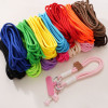 5mm Colorful Polyester Rope Diy Hand-woven Jewelry Pendant Crafts Keychain Bundle