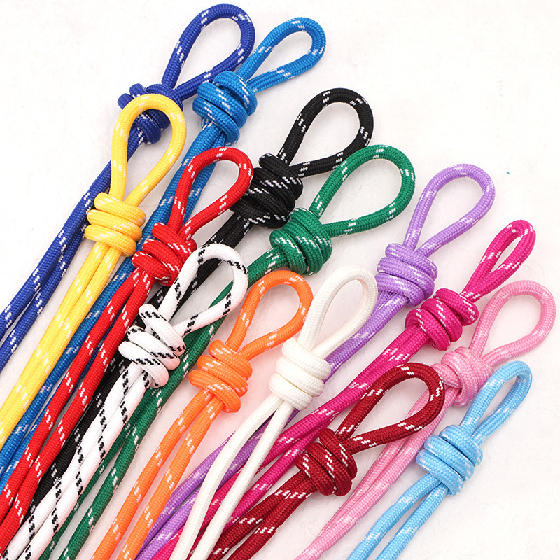 5mm Colorful Polyester Rope Diy Hand-woven Jewelry Pendant Crafts Keychain Bundle
