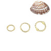 Color-preserving Twist Beads Set Through Bead Rings, Diy Bracelet Necklace Jewelry