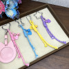 Polyester Color Rope Diy Hand-woven Jewelry Pendant Crafts Keychain Bundle Packaging