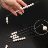 17cm Test Tube Stainless Steel Beaded Crochet Lead Thread Bead Artifact Side Opening