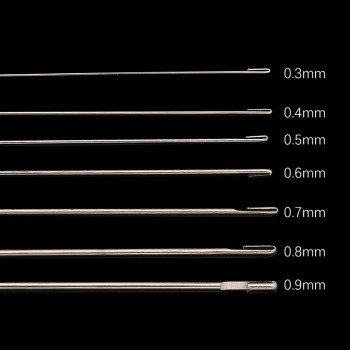 17cm Test Tube Stainless Steel Beaded Crochet Lead Thread Bead Artifact Side Opening