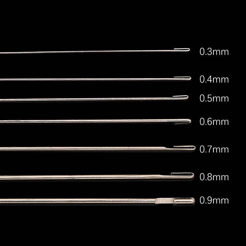 17cm Test Tube Stainless Steel Beaded Crochet Lead Thread Bead Artifact Side Opening