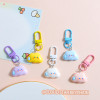 Cartoon Funny Speechless Clouds and Stars Keychain Pendant Cute Girl Heart Bag Couple