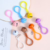 Colorful Light Bulb Keychain Bell Crayfish Buckle Jewelry Diy Accessories Simple and