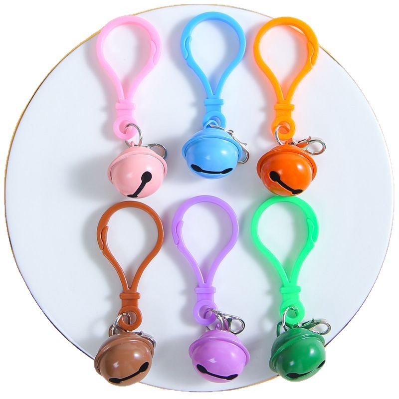Colorful Light Bulb Keychain Bell Crayfish Buckle Jewelry Diy Accessories Simple and