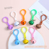 Colorful Light Bulb Keychain Bell Crayfish Buckle Jewelry Diy Accessories Simple and