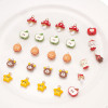 Alloy Dripping Oil Pendant Apple Core Five-pointed Star Bead Handmade Diy Homemade