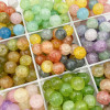 Water-dyed Jade Broken Imitation Round Beads Multi-color National Style Loose Bead