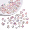 Abs Colorful Special-shaped Pearls Small Stones Flying Saucer Beads Handmade Diy Bracelet
