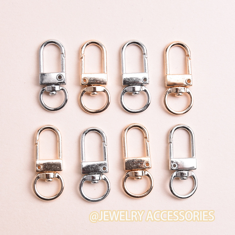 Metallic Electroplated Door Buckle Diy Jewelry Accessories Opening Keychain Connection