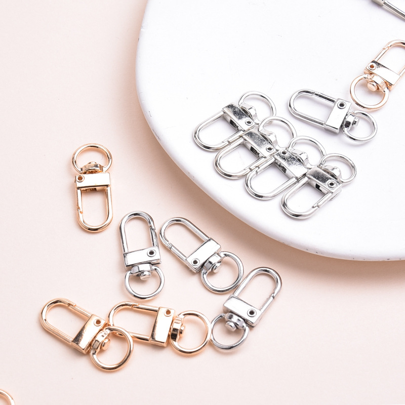 Metallic Electroplated Door Buckle Diy Jewelry Accessories Opening Keychain Connection