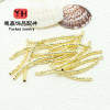 Copper Electroplated Real Gold 18k Gold-covered Color-preserved Flower Elbow Diy Jewelry