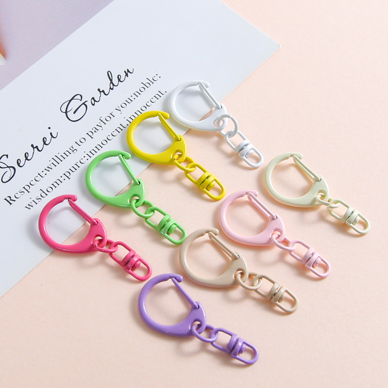 Zinc Alloy Color Painted D-shaped Buckle with 8-shaped Diy Jewelry Accessories Dolls