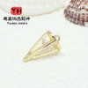 14k Gold-filled Color-preserving Micro-paved Zircon Hollow Pendant Diy Jewelry