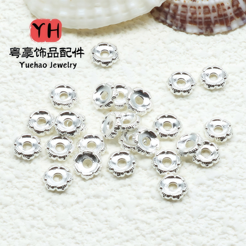 18k Gold-filled Accessories, Beaded Spacers, Abacus Beads, Disc Loose Diy Jewelry