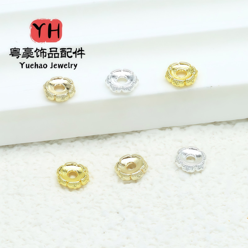 18k Gold-filled Accessories, Beaded Spacers, Abacus Beads, Disc Loose Diy Jewelry