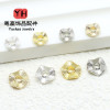 Wavy Striped Spacers, Crystal Accessories, 14k Gold-covered, Color-preserving Diy