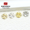 Wavy Striped Spacers, Crystal Accessories, 14k Gold-covered, Color-preserving Diy