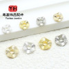 Wavy Striped Spacers, Crystal Accessories, 14k Gold-covered, Color-preserving Diy