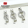 14k Gold-filled Diy Accessories Set with Stone Round Pearl Necklace Buckle Fashion