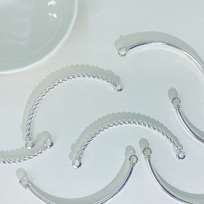 Twist Half Bracelet Alloy Jewelry Parts Diy Beading Material Elbow Accessories Blessing