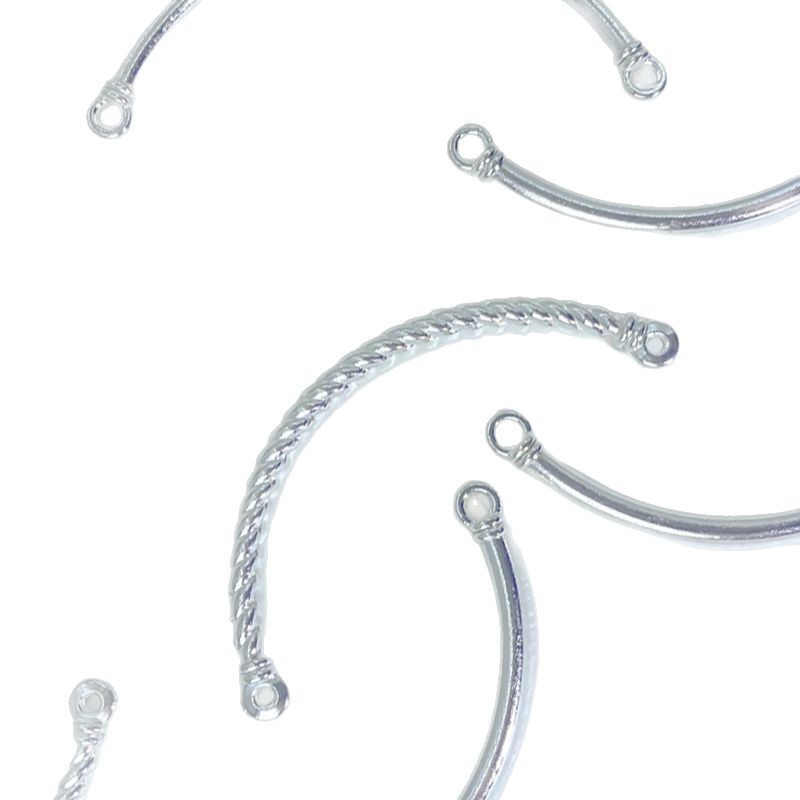 Twist Half Bracelet Alloy Jewelry Parts Diy Beading Material Elbow Accessories Blessing