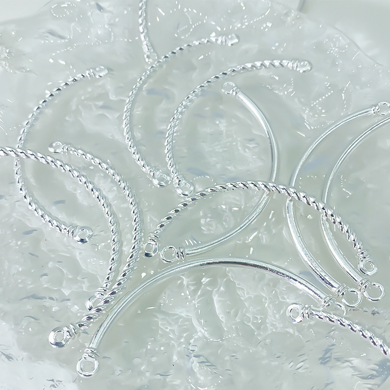 Twist Half Bracelet Alloy Jewelry Parts Diy Beading Material Elbow Accessories Blessing