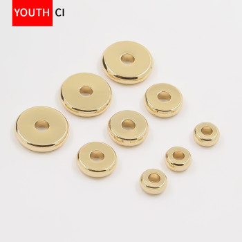 Brass Spacers, Beads, Copper Loose Wheel Bracelet with Handmade Diy Jewelry Accessories