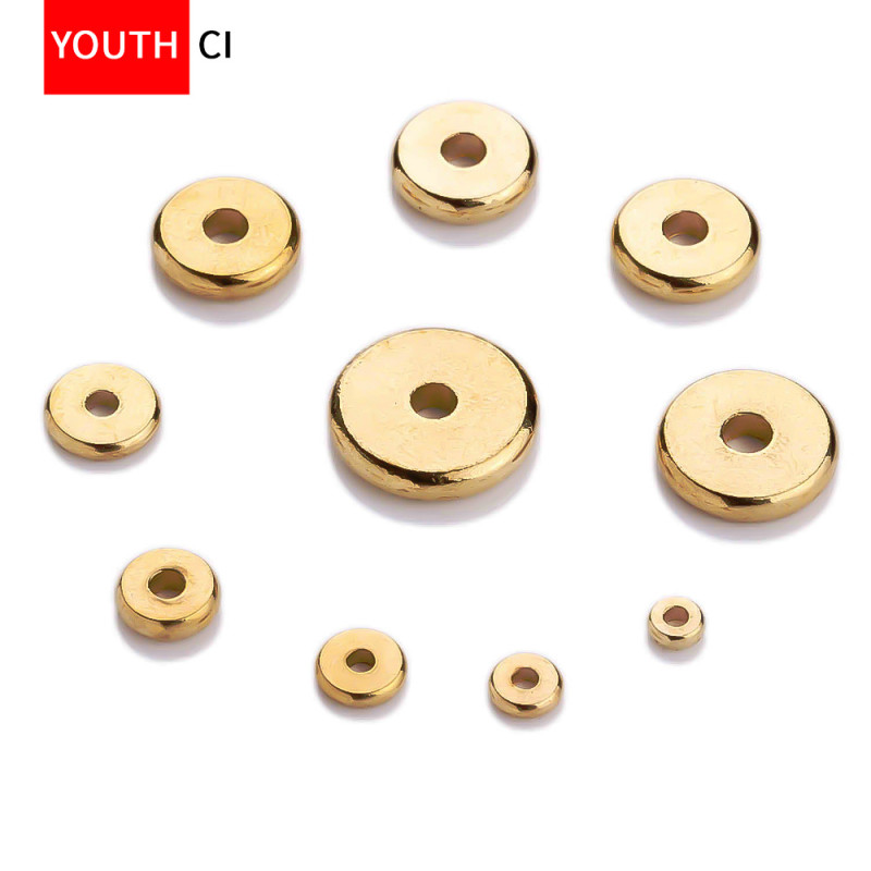 Brass Spacers, Beads, Copper Loose Wheel Bracelet with Handmade Diy Jewelry Accessories