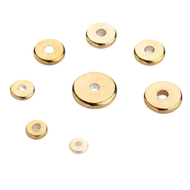 Brass Spacers, Beads, Copper Loose Wheel Bracelet with Handmade Diy Jewelry Accessories