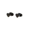 Simple Ins Cold Style Love Earrings for Women Stainless Steel Small Geometric Peach