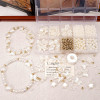 10 Grid Boxed Abs Imitation Pearl Set Handmade Bracelet Beads Accessories Diy Necklace