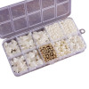 10 Grid Boxed Abs Imitation Pearl Set Handmade Bracelet Beads Accessories Diy Necklace