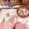 10 Grid Boxed Abs Imitation Pearl Set Handmade Bracelet Beads Accessories Diy Necklace