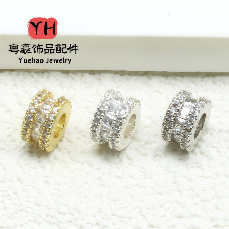 Copper-plated 18k Gold Strong Color Retention Micro-studded with Diamonds Diy Crystal