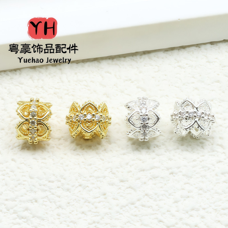 Copper-plated 18k Gold Strong Color Retention Micro-studded with Diamonds Diy Crystal
