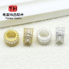 Copper-plated 18k Gold Strong Color Retention Micro-studded with Diamonds Diy Crystal