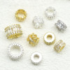 Copper-plated 18k Gold Strong Color Retention Micro-studded with Diamonds Diy Crystal
