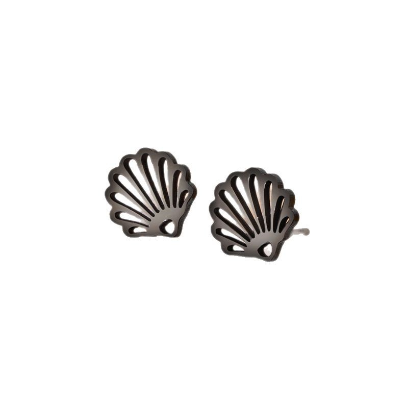 Ins Style New Stainless Steel Cut 18k Gold Plated Geometric Irregular Personality Seaside