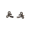 Bow Tie Earrings for Women Niche Stainless Steel Cut Sweet Irregular Personality