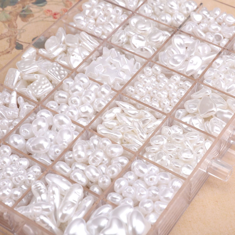 Abs Imitation Baroque Pearls Irregular Shaped Water Drop Beans Rice Loose Beads Material