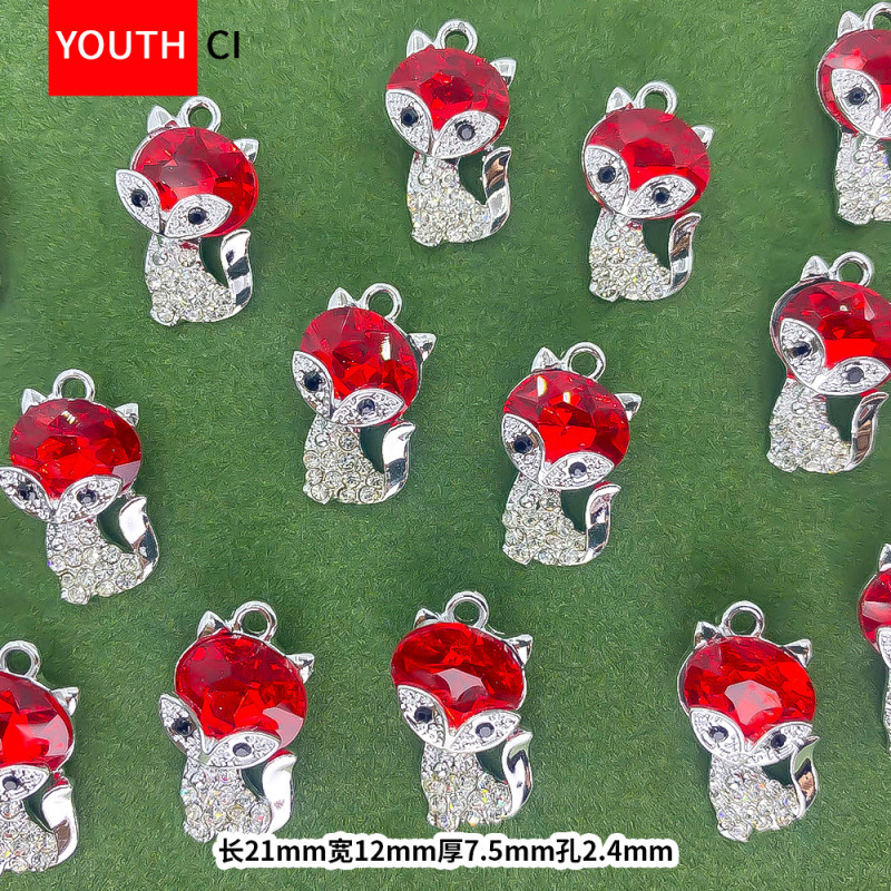 Silver Alloy Zircon Pendant Diy Jewelry Accessories Bracelet Necklace Earrings High Color