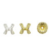 Copper-plated 18k Gold Micro-paved Zircon Diy Jewelry Accessories Spacer Silver