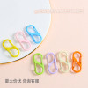 Colorful Double Opening S-shaped Door Buckle Spring Zinc Alloy Keychain Jewelry Diy