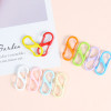 Colorful Double Opening S-shaped Door Buckle Spring Zinc Alloy Keychain Jewelry Diy