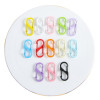 Colorful Double Opening S-shaped Door Buckle Spring Zinc Alloy Keychain Jewelry Diy